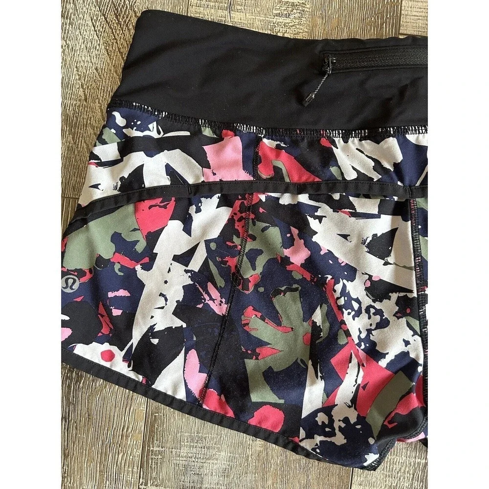 lululemon Run: Speed Shorts 3” Women’s Size 8 in Pop Cut Boom Juice Multi - Picture 2 of 9